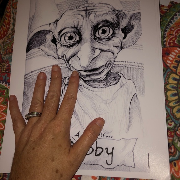 DOBBY(Harry Potter)B&W ART PRINT - Picture 3 of 5